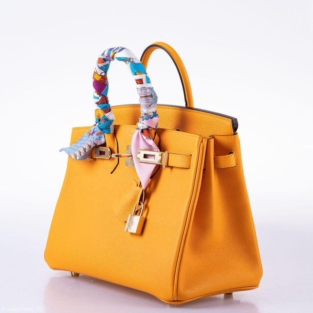 HermÃƒÆ’Ã‚Â¨s Birkin 25 HSS Jaune d'Or Epsom Gold Hardware - 2020, Y
