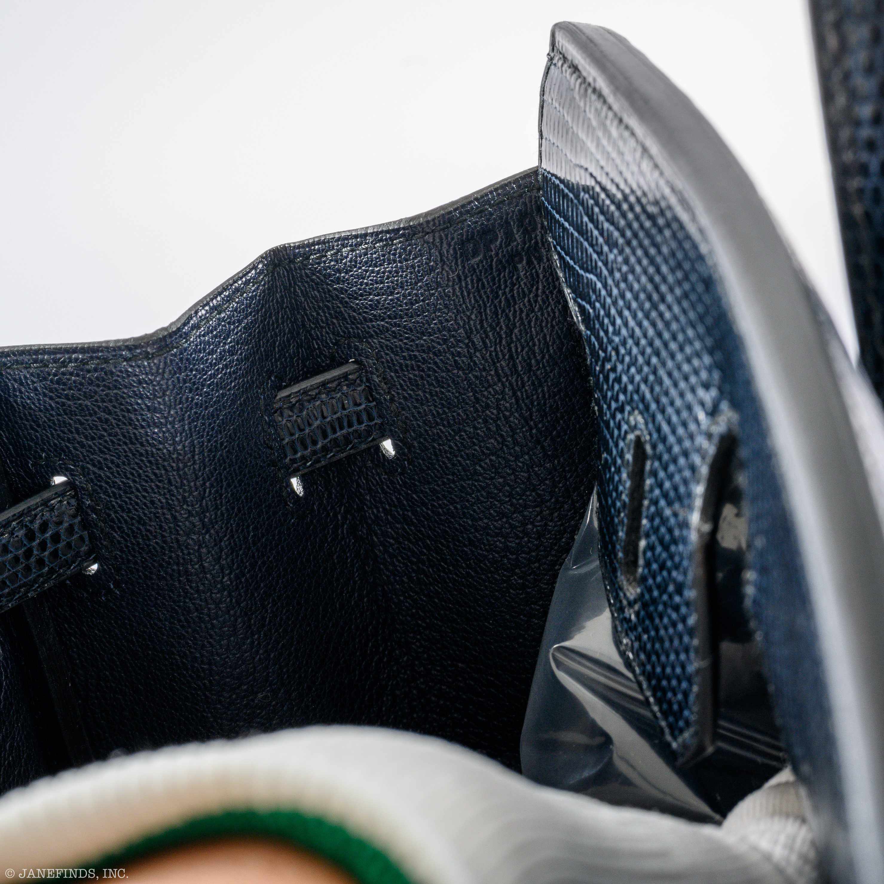 HermÃƒÆ’Ã‚Â¨s Birkin 25 Indigo Lizard Palladium Hardware - 2019