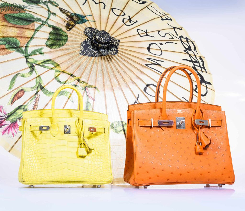 HermÃƒÆ’Ã‚Â¨s Birkin 25 Lime Yellow Matte Alligator Palladium Hardware