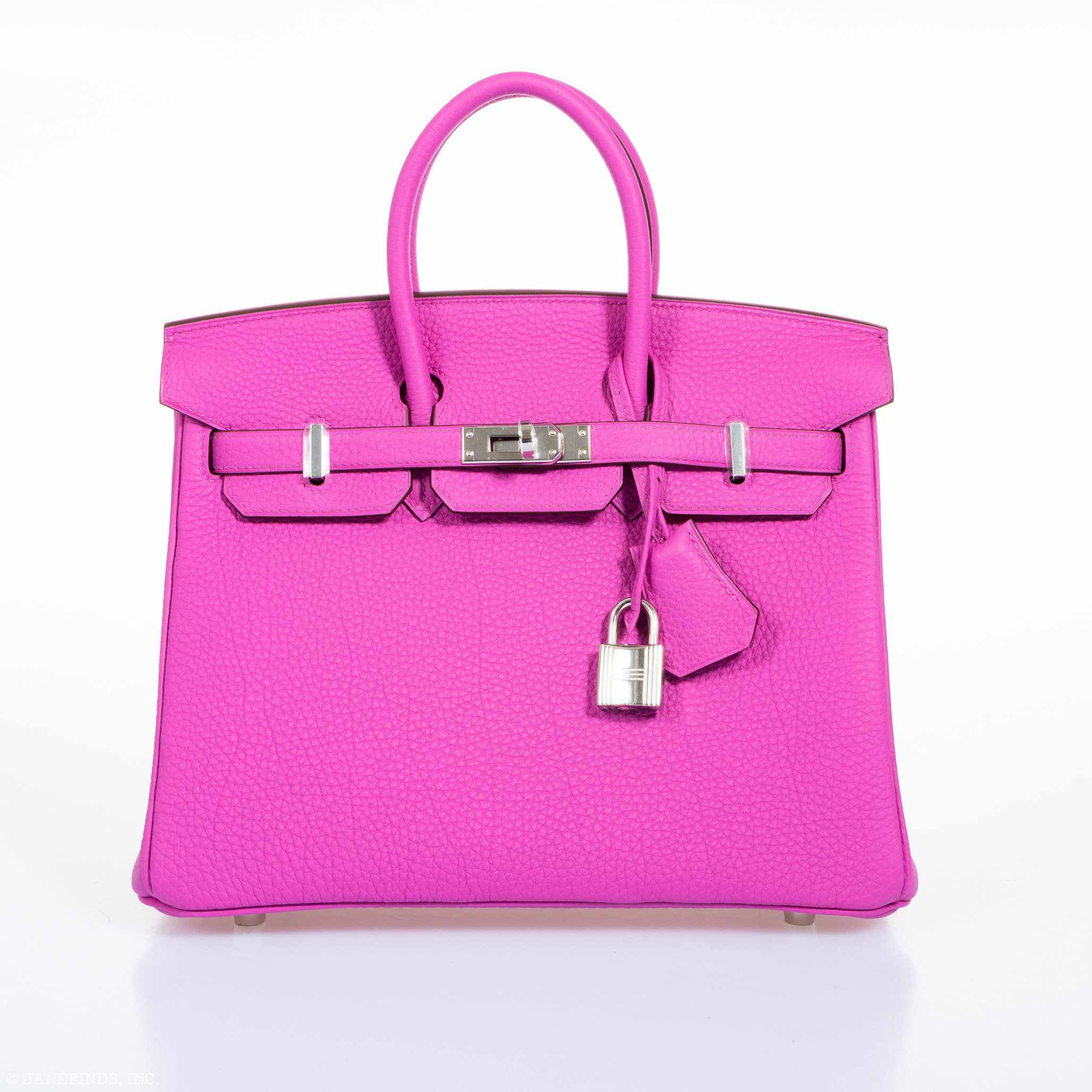 HermÃƒÆ’Ã‚Â¨s Birkin 25 Magnolia Togo Palladium Hardware