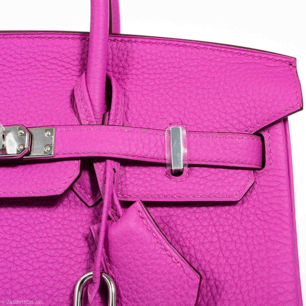 HermÃƒÆ’Ã‚Â¨s Birkin 25 Magnolia Togo Palladium Hardware