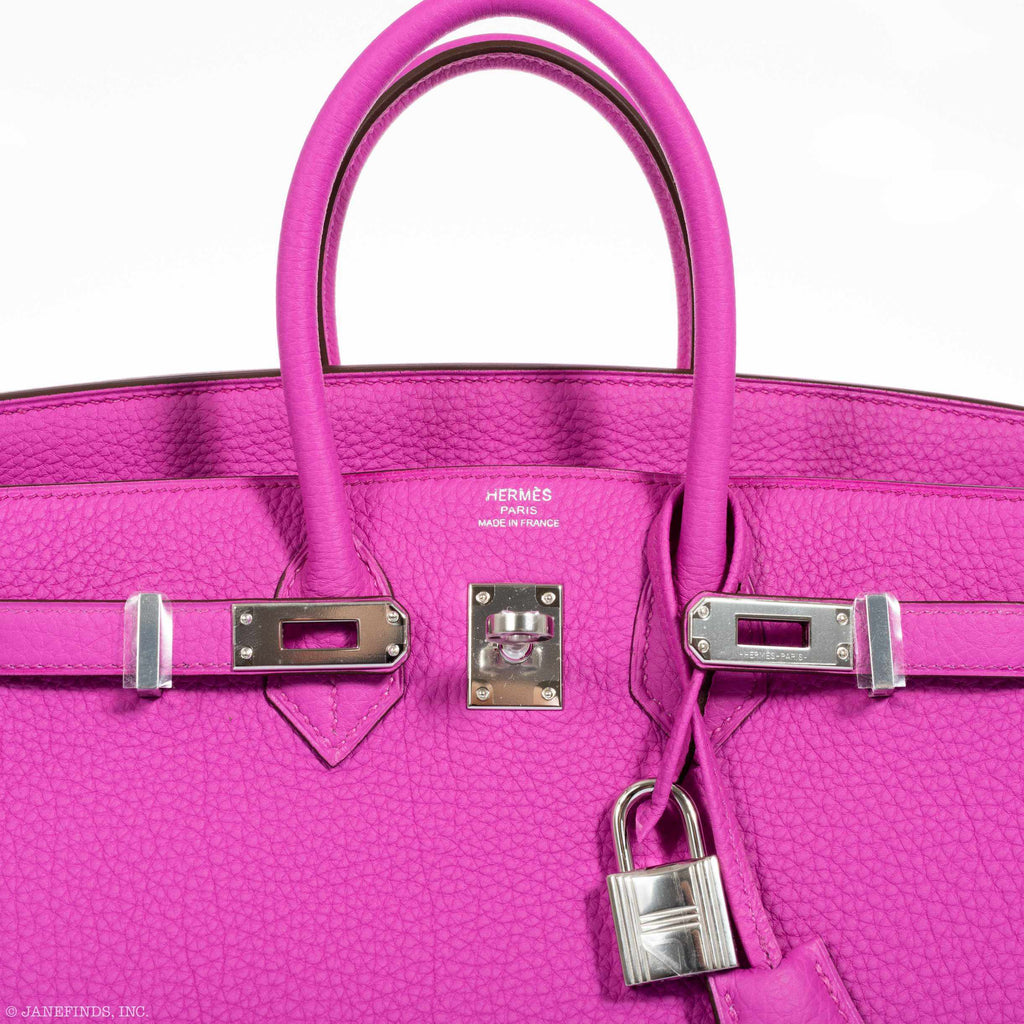 HermÃƒÆ’Ã‚Â¨s Birkin 25 Magnolia Togo Palladium Hardware - 2018, C
