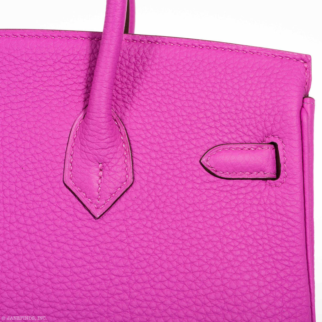 HermÃƒÆ’Ã‚Â¨s Birkin 25 Magnolia Togo Palladium Hardware