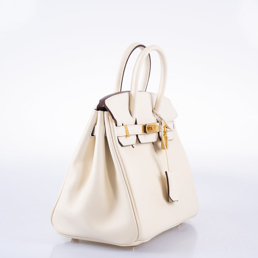 HermÃƒÆ’Ã‚Â¨s Birkin 25 Nata Swift leather Gold Hardware - 2021, Z