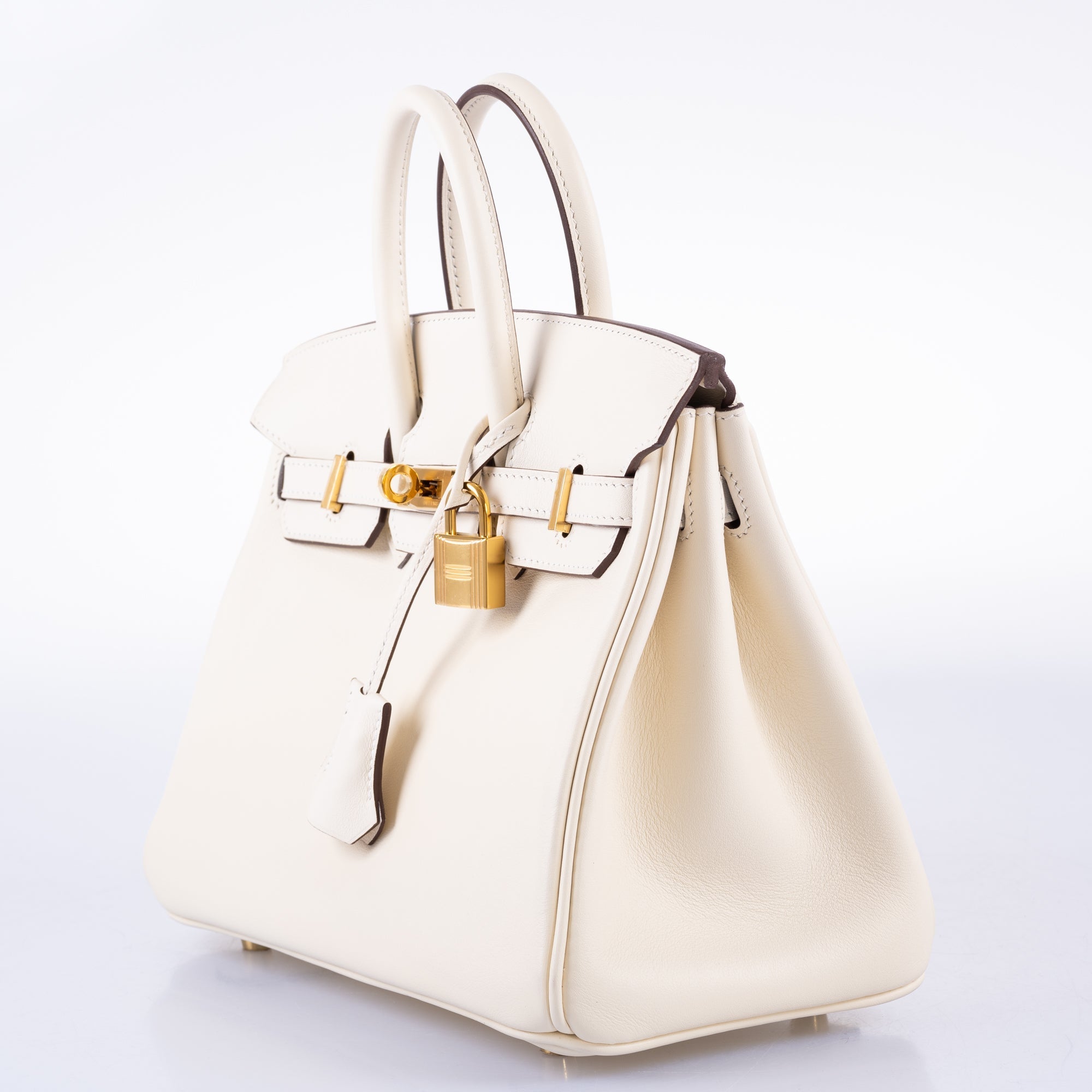 HermÃƒÆ’Ã‚Â¨s Birkin 25 Nata Swift leather Gold Hardware - 2021, Z