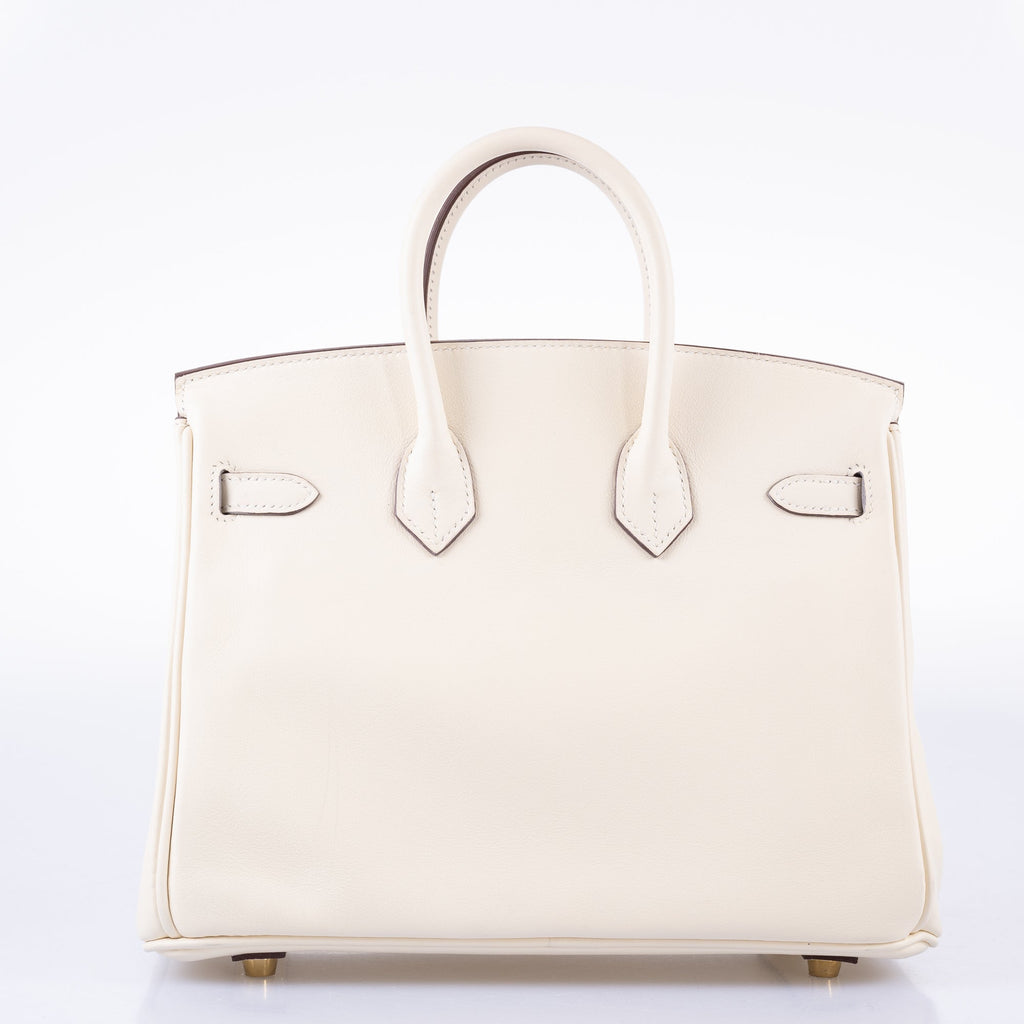 HermÃƒÆ’Ã‚Â¨s Birkin 25 Nata Swift leather Gold Hardware - 2021, Z