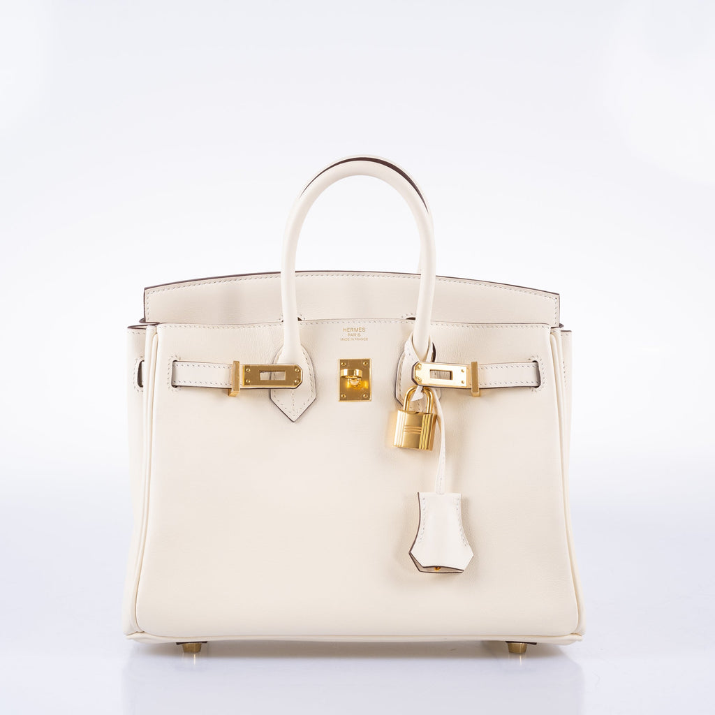 HermÃƒÆ’Ã‚Â¨s Birkin 25 Nata Swift leather Gold Hardware - 2021, Z