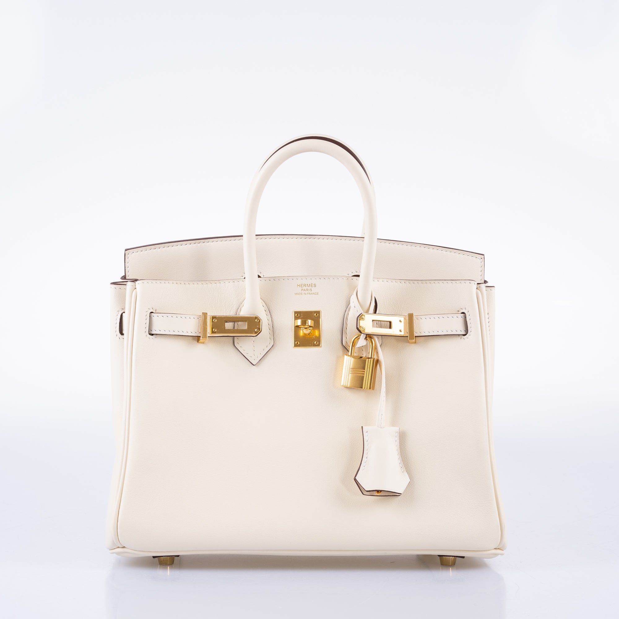 HermÃƒÆ’Ã‚Â¨s Birkin 25 Nata Swift leather Gold Hardware - 2021, Z