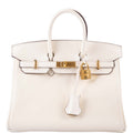 HermÃƒÆ’Ã‚Â¨s Birkin 25 Nata Swift leather Gold Hardware - 2021, Z
