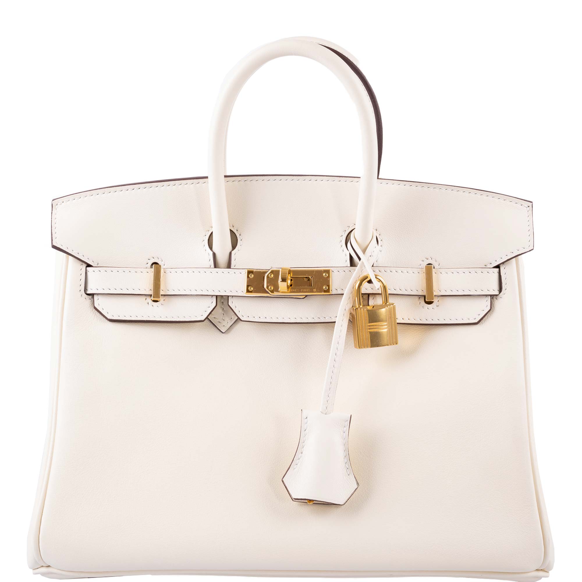 HermÃƒÆ’Ã‚Â¨s Birkin 25 Nata Swift leather Gold Hardware - 2021, Z