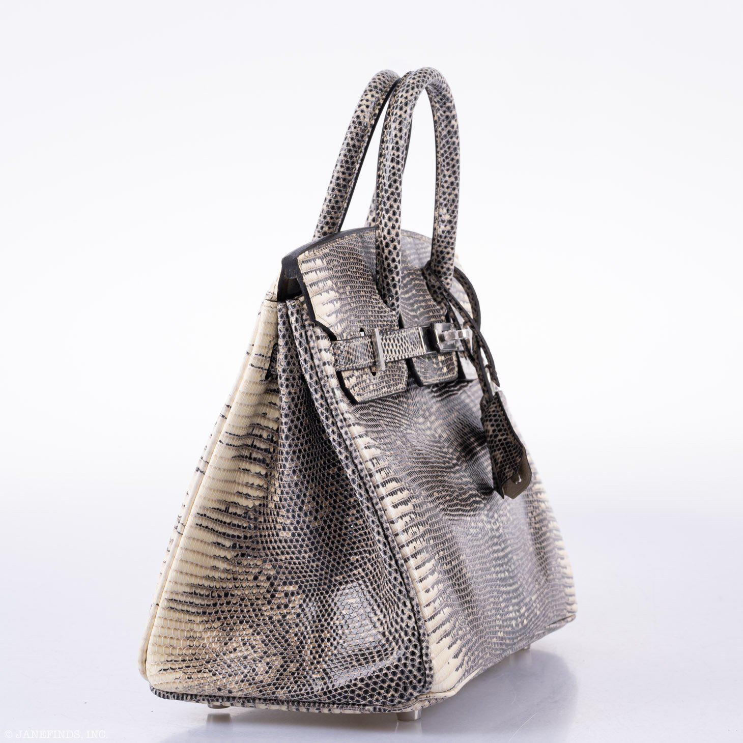 HermÃƒÆ’Ã‚Â¨s Birkin 25 Ombre Lizard Palladium Hardware