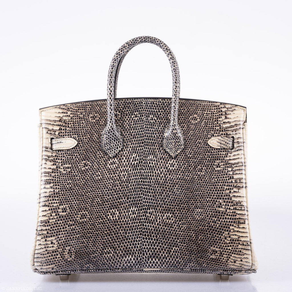 HermÃƒÆ’Ã‚Â¨s Birkin 25 Ombre Lizard Palladium Hardware