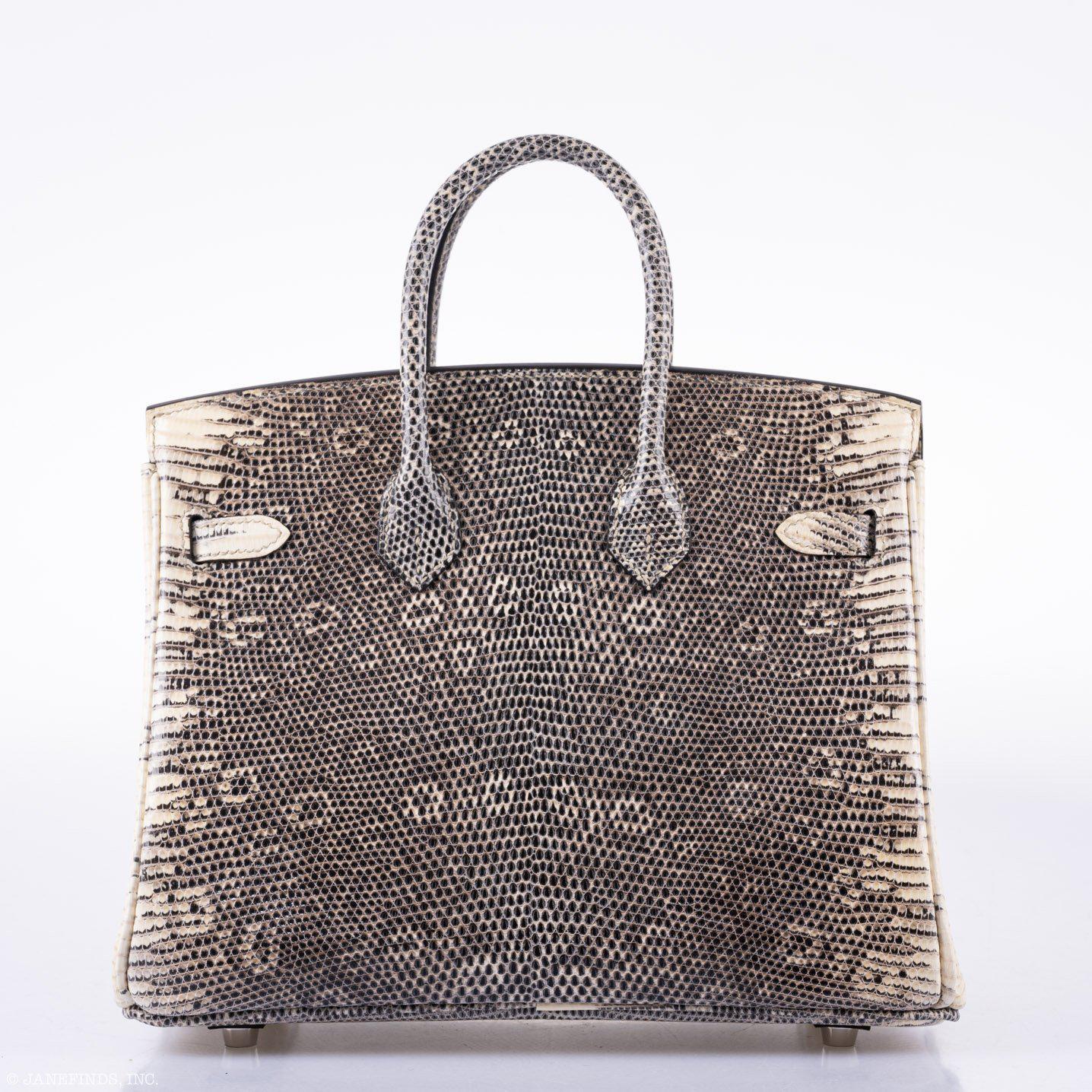 HermÃƒÆ’Ã‚Â¨s Birkin 25 Ombre Lizard Palladium Hardware