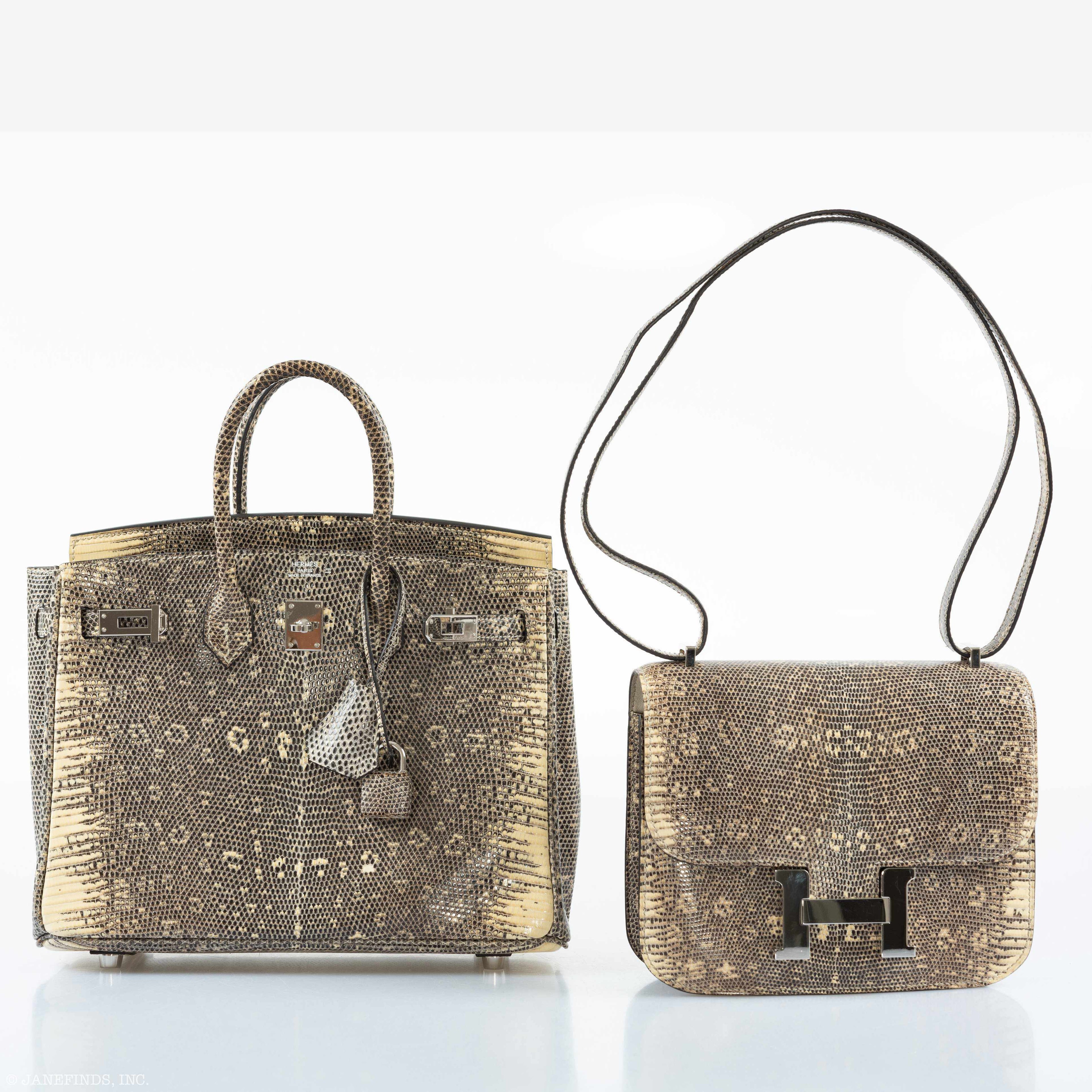 HermÃƒÆ’Ã‚Â¨s Birkin 25 Ombre Lizard Palladium Hardware - Rare