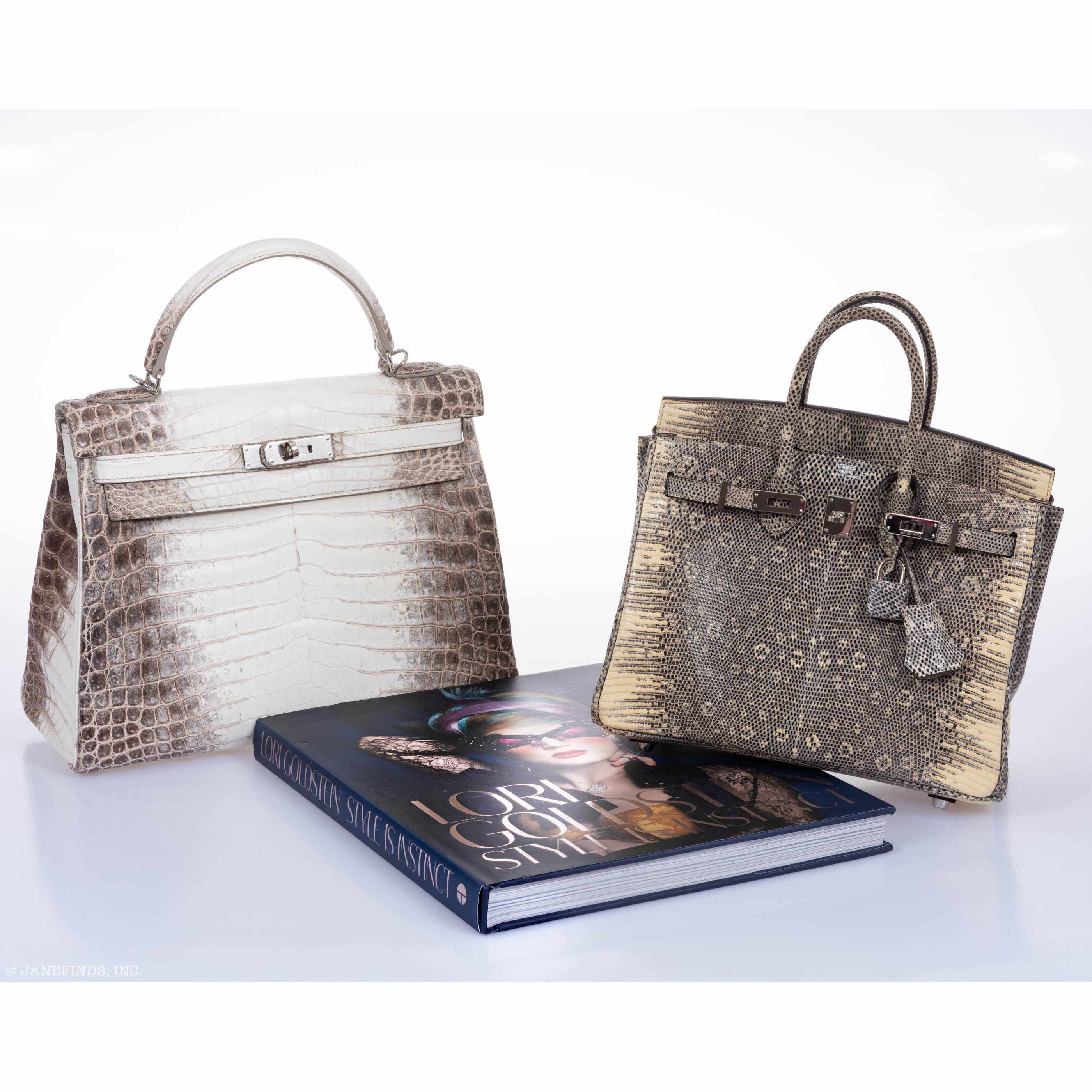HermÃƒÆ’Ã‚Â¨s Birkin 25 Ombre Lizard Palladium Hardware - Very Rare