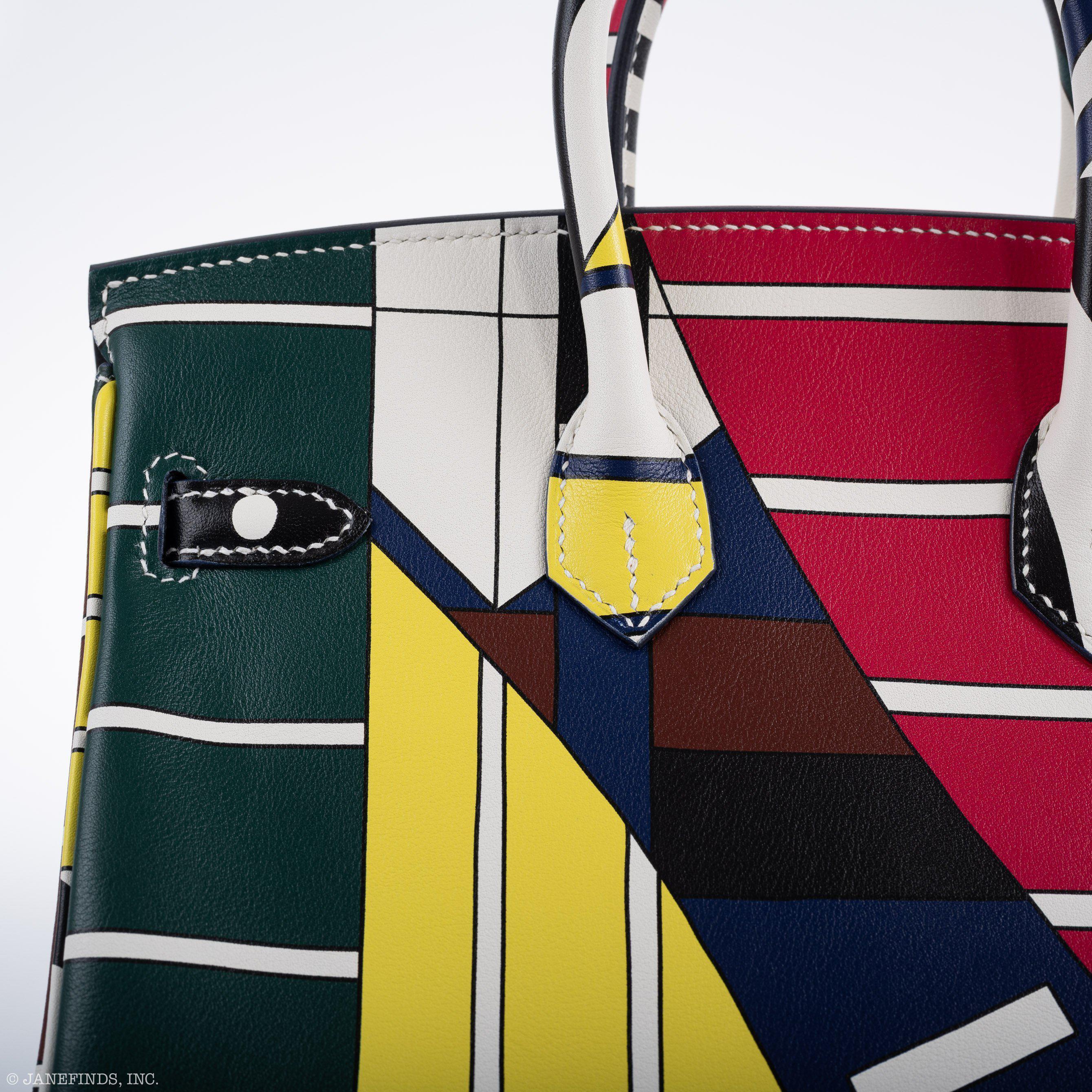 HermÃƒÆ’Ã‚Â¨s Birkin 25 "One Two Three And Away We Go!" Limited Edition By Nigel Peak Multicolor Swift Leather - 2018, C