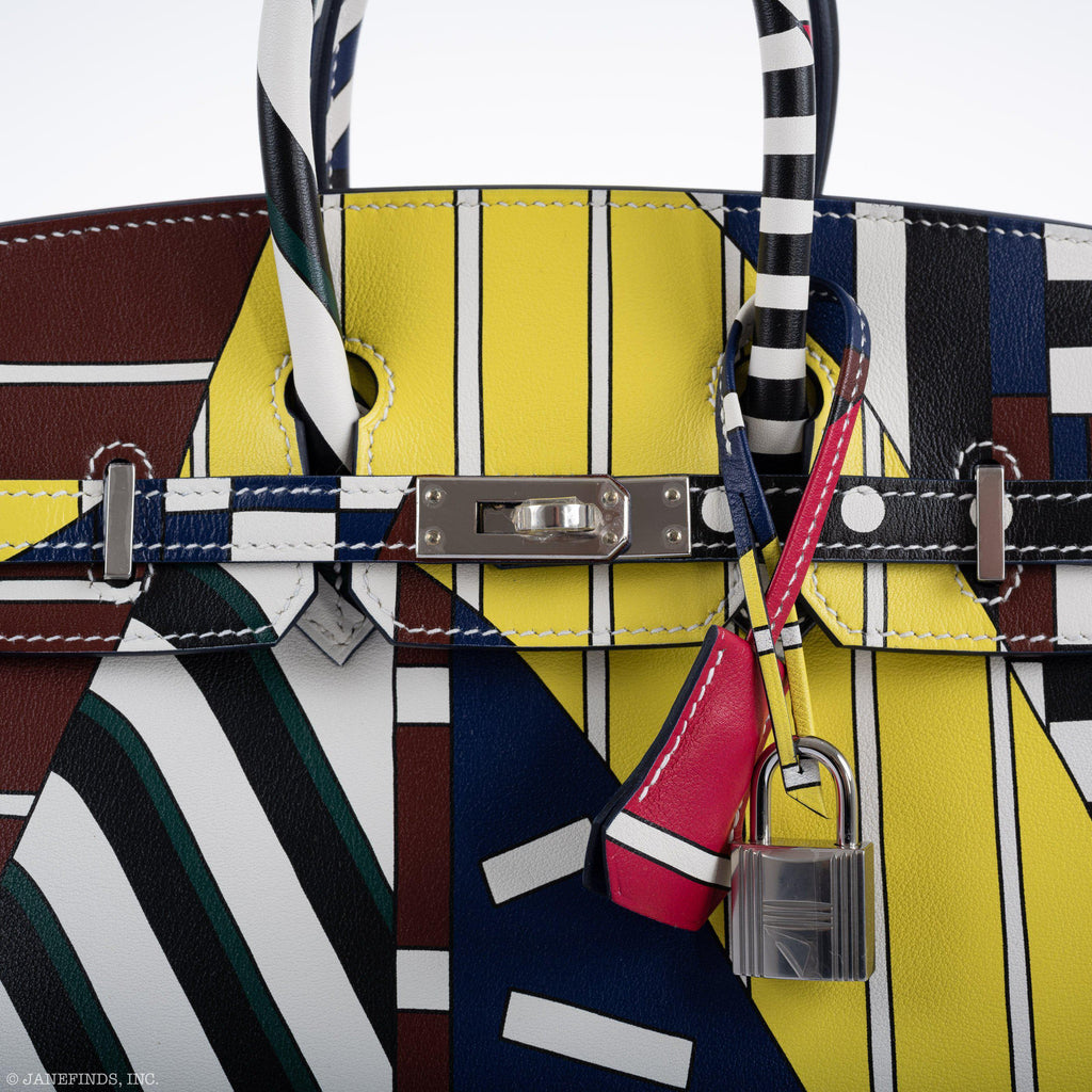 HermÃƒÆ’Ã‚Â¨s Birkin 25 "One Two Three And Away We Go!" Limited Edition By Nigel Peak Multicolor Swift Leather - 2018, C