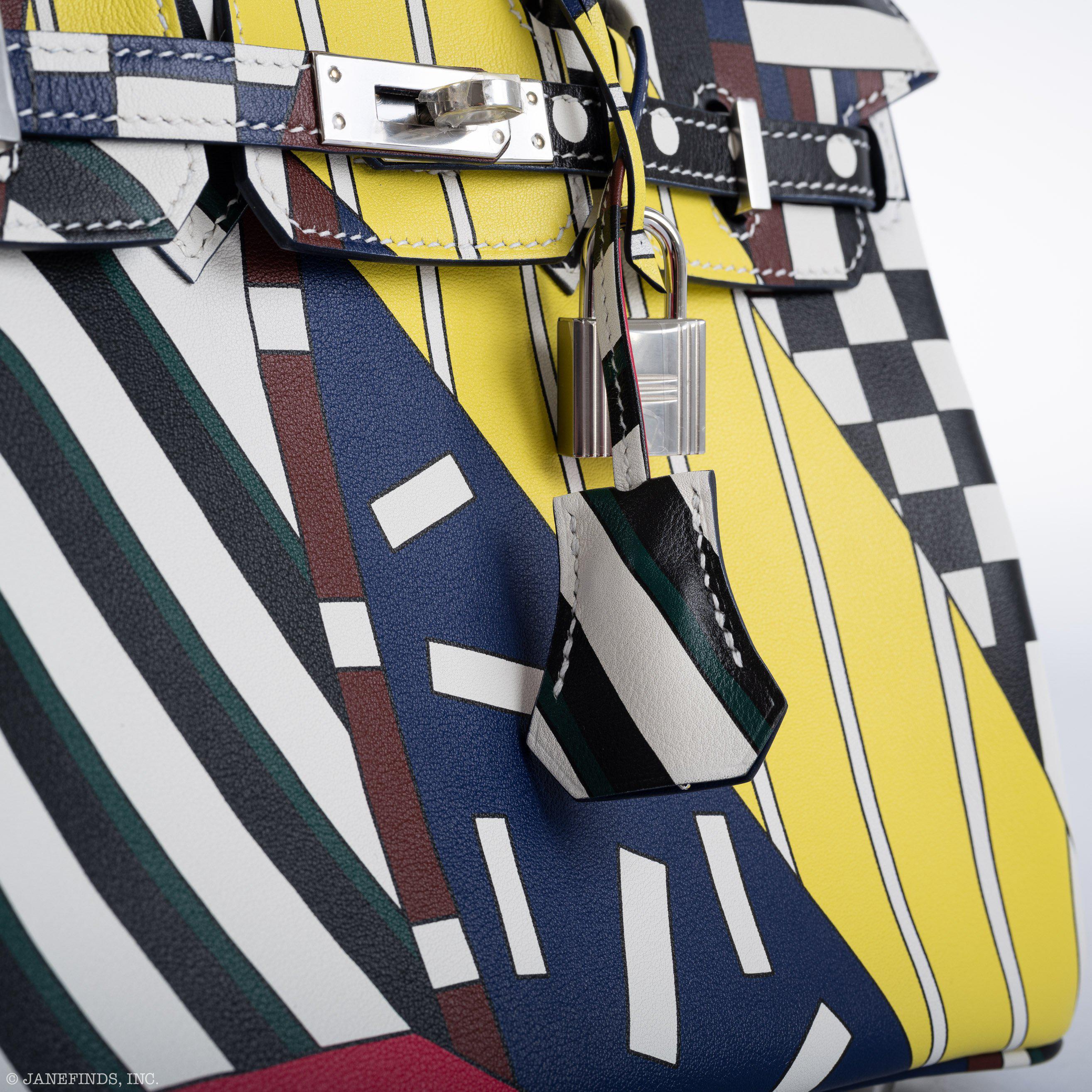 HermÃƒÆ’Ã‚Â¨s Birkin 25 "One Two Three And Away We Go!" Limited Edition By Nigel Peak Multicolor Swift Leather - 2018, C