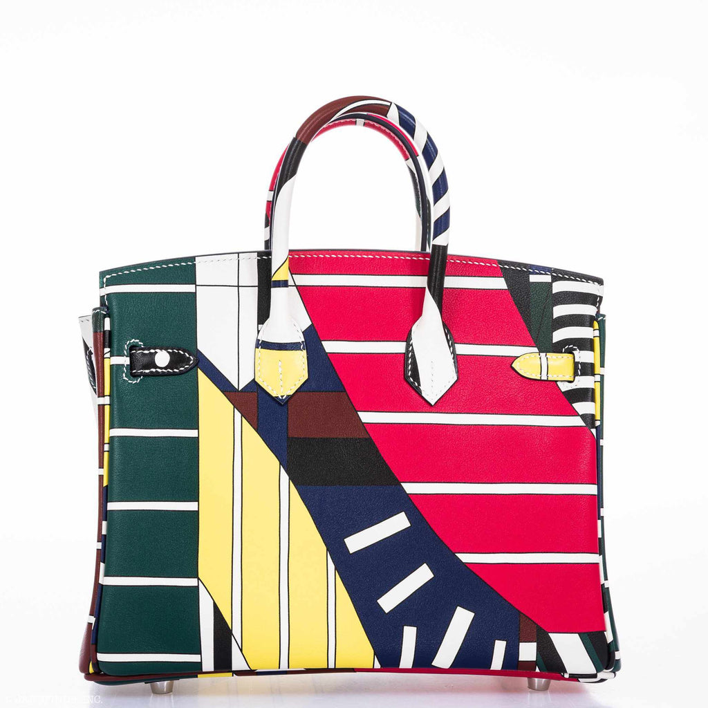 HermÃƒÆ’Ã‚Â¨s Birkin 25 "One Two Three And Away We Go!" Limited Edition By Nigel Peak Multicolor Swift Leather - 2018, C