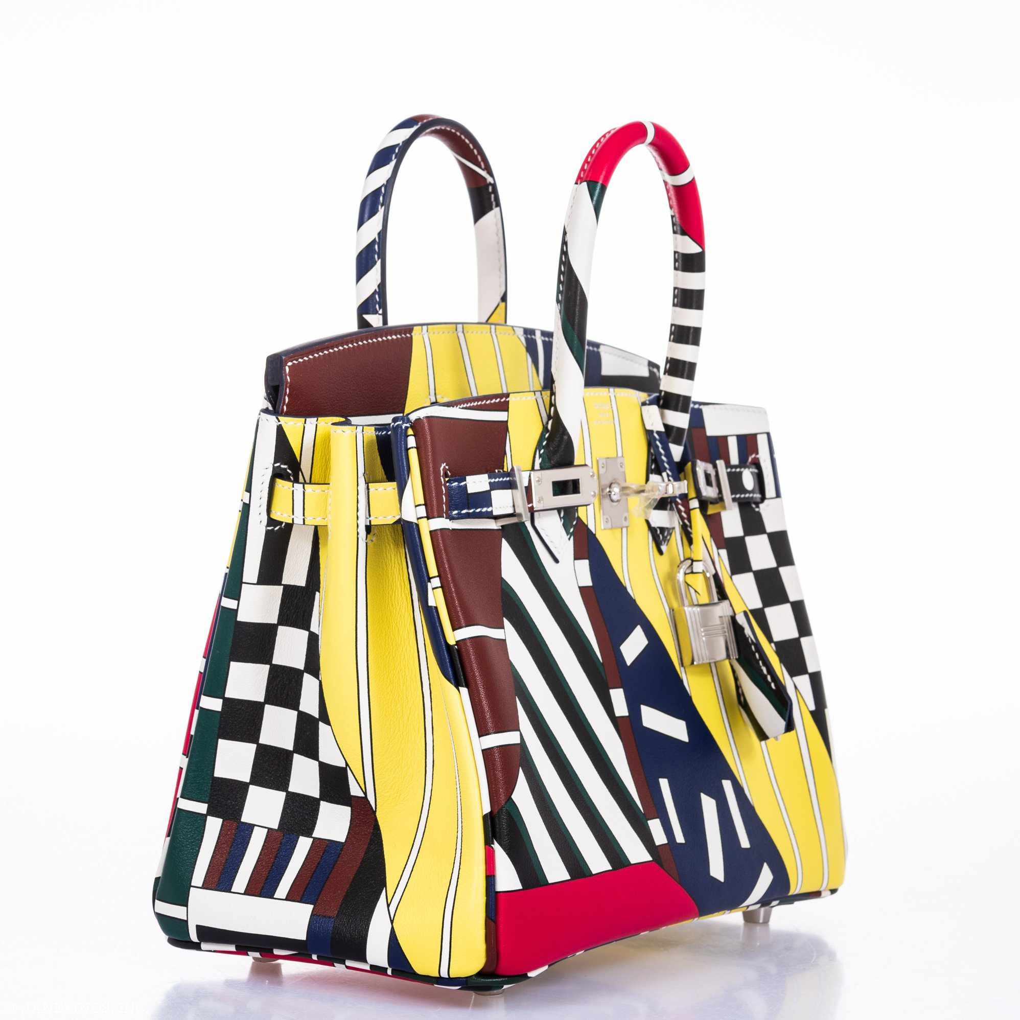 HermÃƒÆ’Ã‚Â¨s Birkin 25 "One Two Three And Away We Go!" Limited Edition By Nigel Peak Multicolor Swift Leather - 2018, C