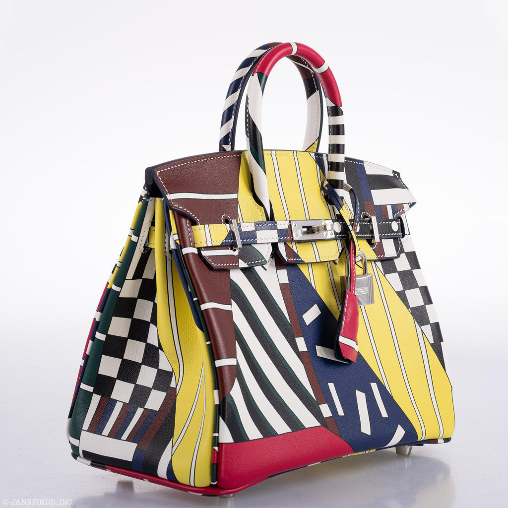 HermÃƒÆ’Ã‚Â¨s Birkin 25 "One Two Three And Away We Go!" Limited Edition By Nigel Peak Multicolor Swift Leather - 2018, C