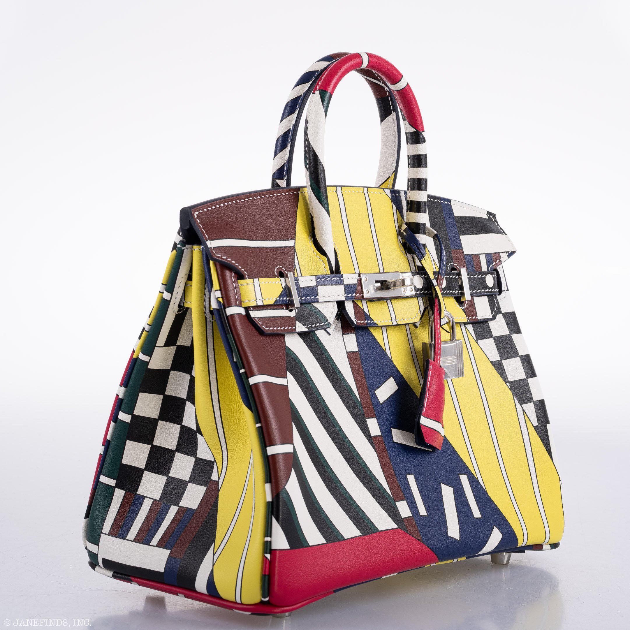 HermÃƒÆ’Ã‚Â¨s Birkin 25 "One Two Three And Away We Go!" Limited Edition By Nigel Peak Multicolor Swift Leather - 2018, C