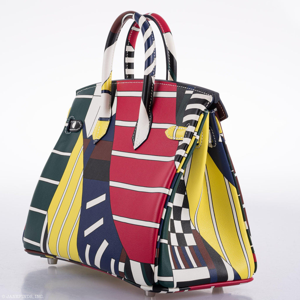 HermÃƒÆ’Ã‚Â¨s Birkin 25 "One Two Three And Away We Go!" Limited Edition By Nigel Peak Multicolor Swift Leather - 2018, C
