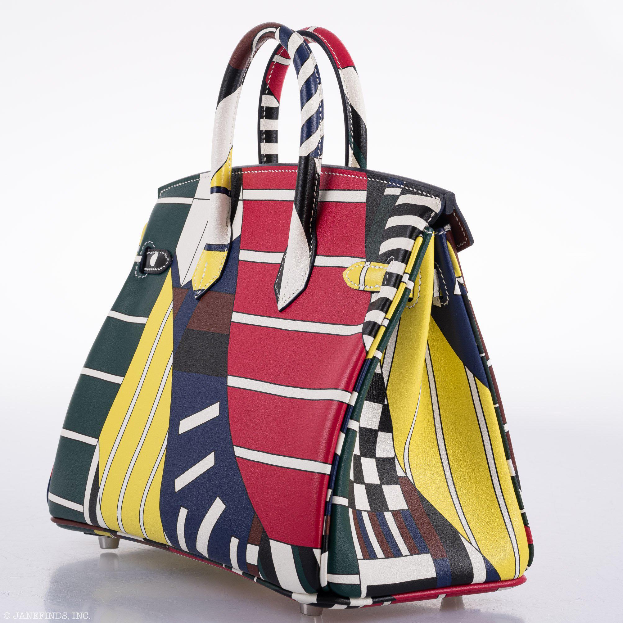 HermÃƒÆ’Ã‚Â¨s Birkin 25 "One Two Three And Away We Go!" Limited Edition By Nigel Peak Multicolor Swift Leather - 2018, C