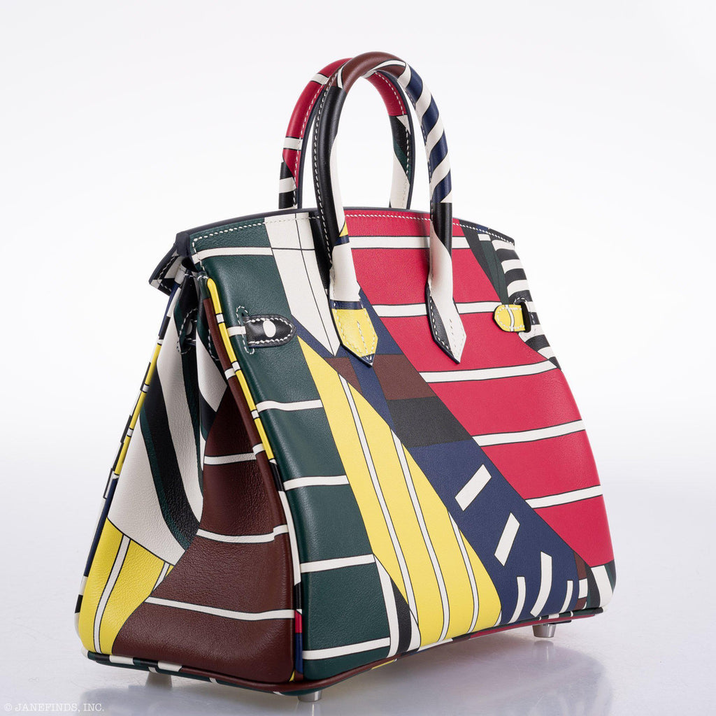 HermÃƒÆ’Ã‚Â¨s Birkin 25 "One Two Three And Away We Go!" Limited Edition By Nigel Peak Multicolor Swift Leather - 2018, C