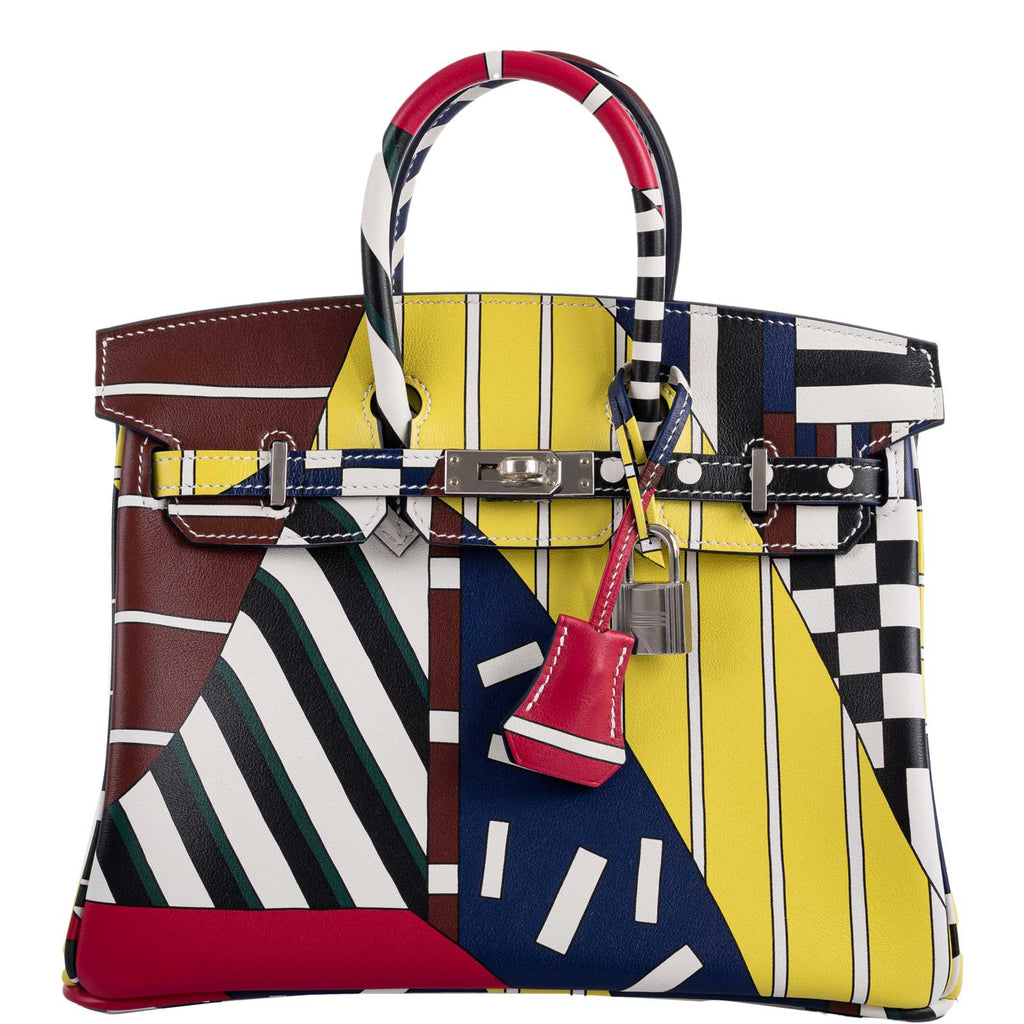 HermÃƒÆ’Ã‚Â¨s Birkin 25 "One Two Three And Away We Go!" Limited Edition By Nigel Peak Multicolor Swift Leather - 2018, C