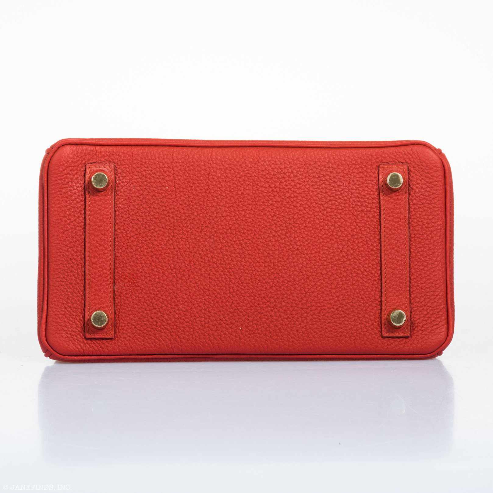HermÃƒÆ’Ã‚Â¨s Birkin 25 Red Vermillion Togo Gold Hardware
