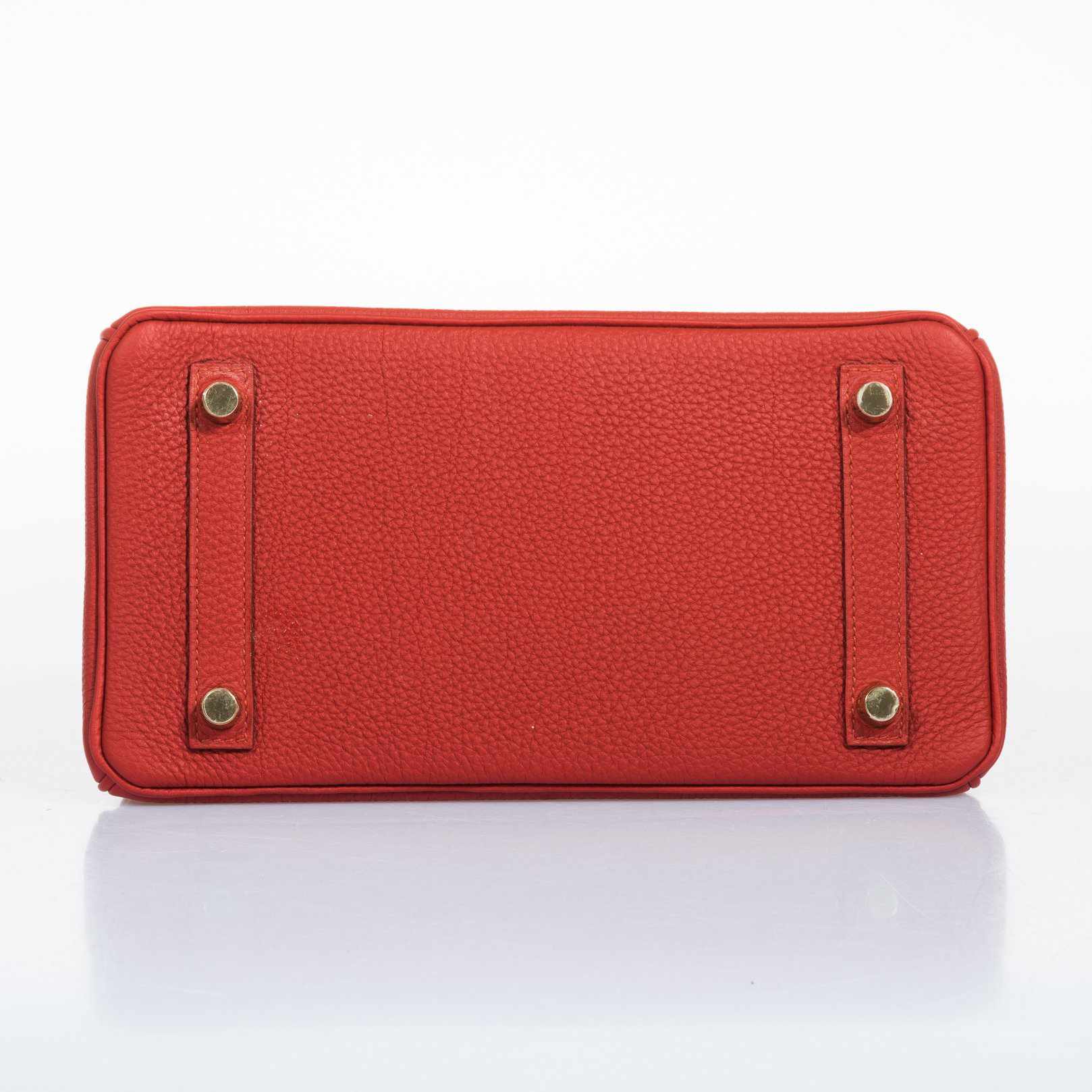 HermÃƒÆ’Ã‚Â¨s Birkin 25 Red Vermillion Togo Gold Hardware