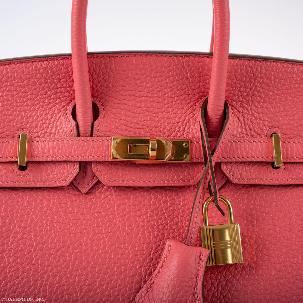 HermÃƒÆ’Ã‚Â¨s Birkin 25 Rose Lipstick Togo Gold Hardware - 2013, Q Square