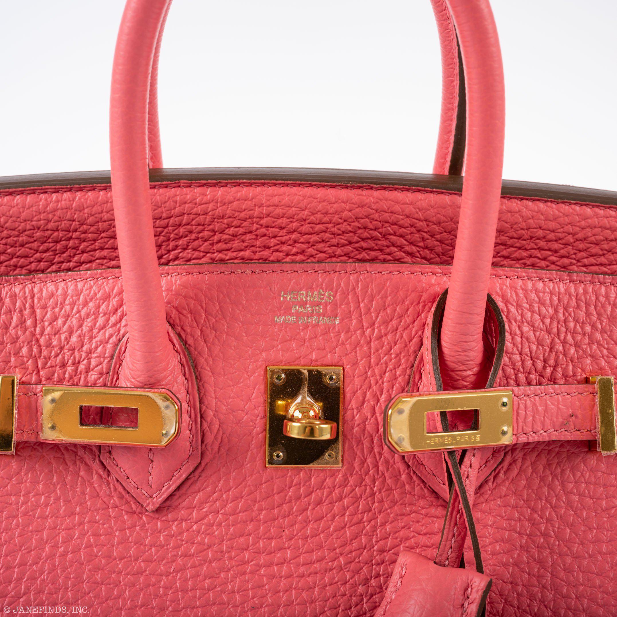 HermÃƒÆ’Ã‚Â¨s Birkin 25 Rose Lipstick Togo Gold Hardware - 2013, Q Square