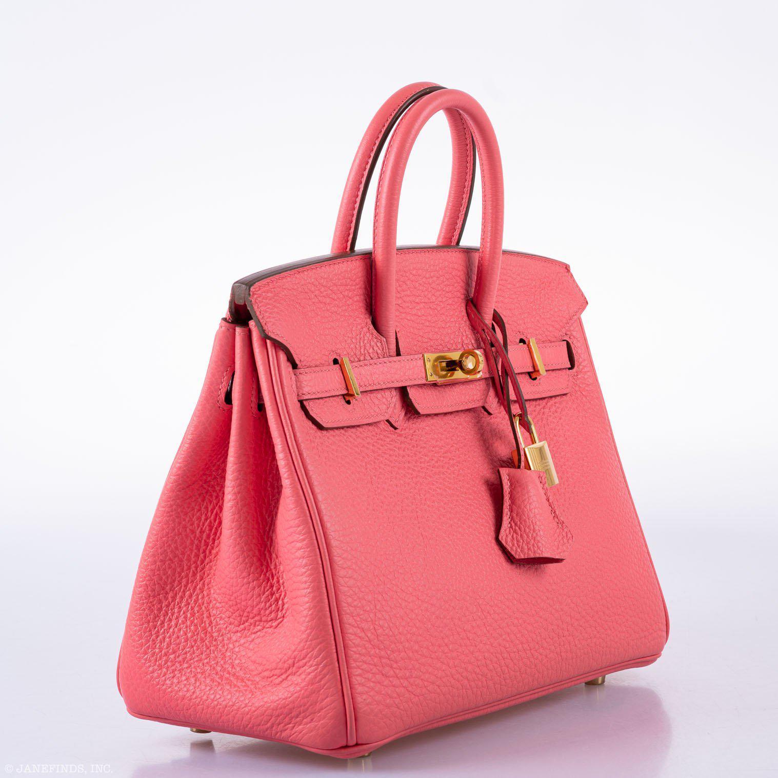 HermÃƒÆ’Ã‚Â¨s Birkin 25 Rose Lipstick Togo Gold Hardware - 2013, Q Square
