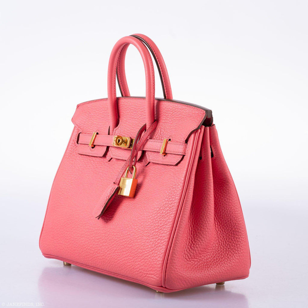 HermÃƒÆ’Ã‚Â¨s Birkin 25 Rose Lipstick Togo Gold Hardware - 2013, Q Square