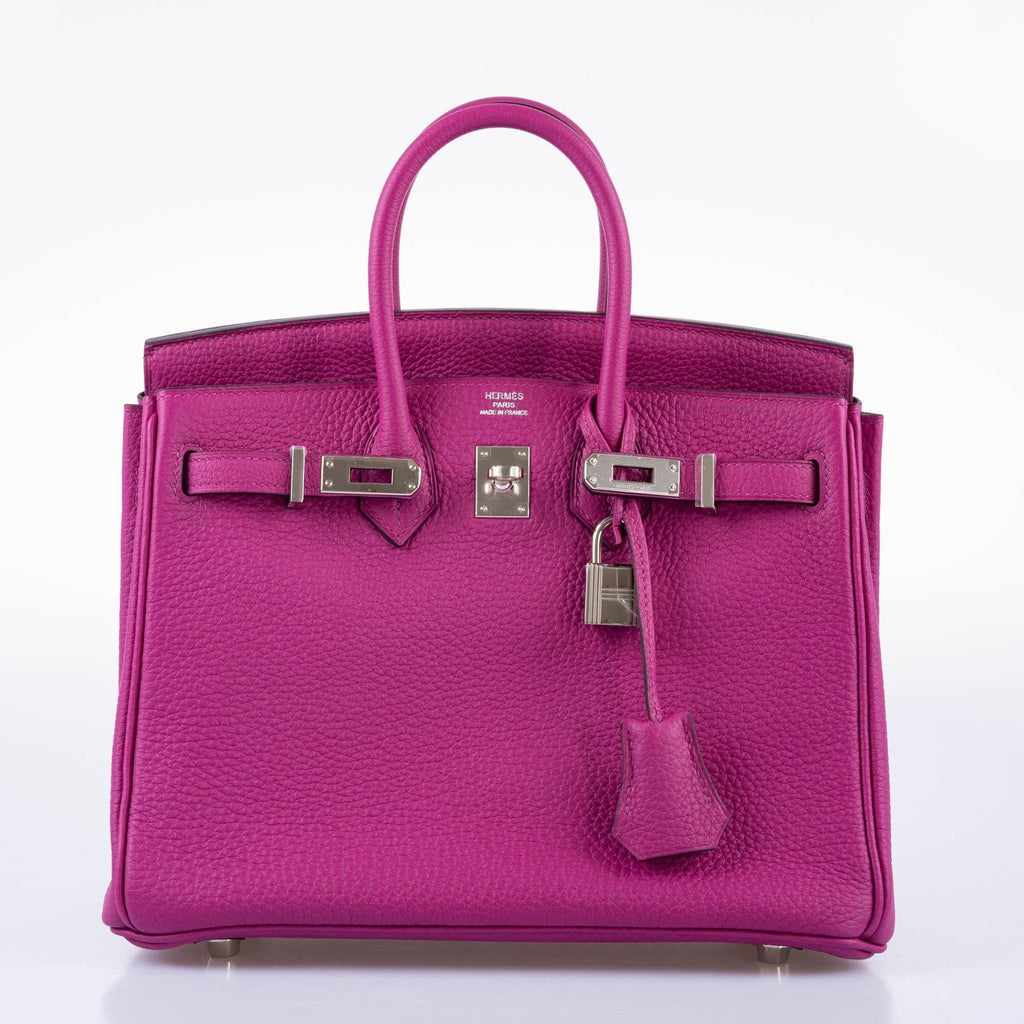 HermÃƒÆ’Ã‚Â¨s Birkin 25 Rose Pourpre Togo with Palladium Hardware - 2017, A