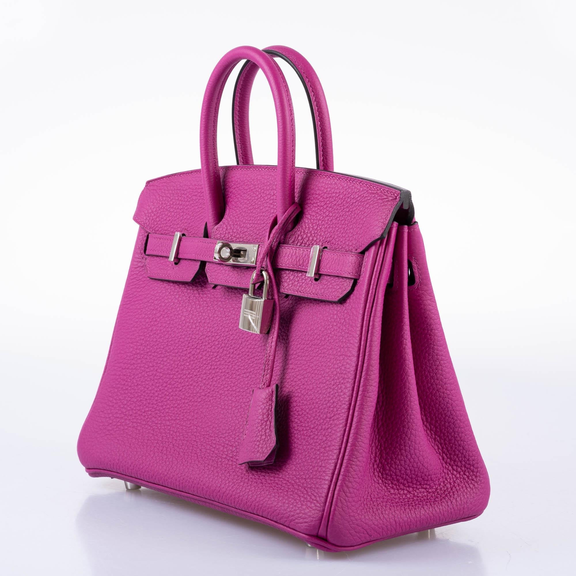 HermÃƒÆ’Ã‚Â¨s Birkin 25 Rose Pourpre Togo with Palladium Hardware - 2017, A