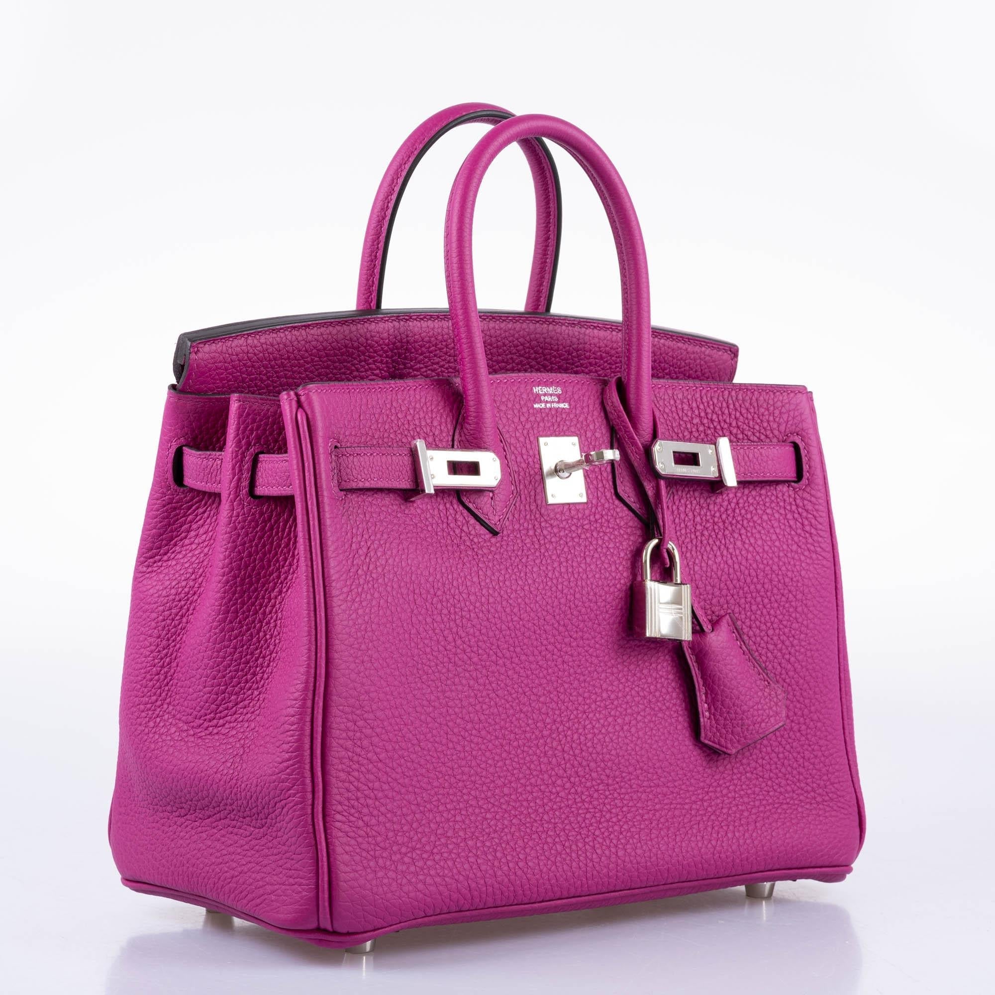 HermÃƒÆ’Ã‚Â¨s Birkin 25 Rose Pourpre Togo with Palladium Hardware - 2017, A