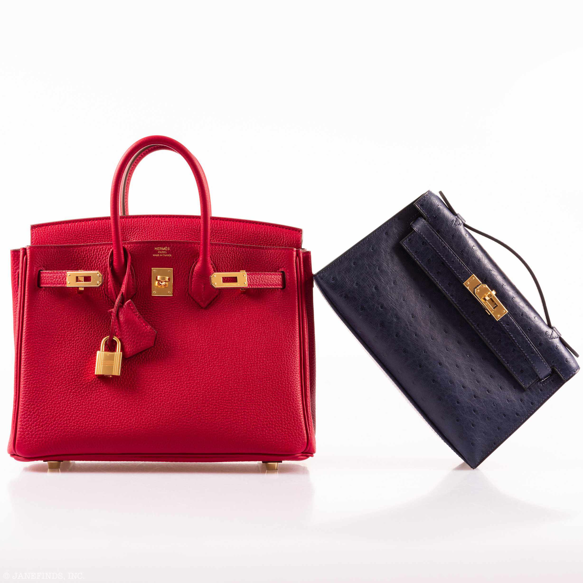 HermÃƒÆ’Ã‚Â¨s Birkin 25 Rouge Vif Togo Gold Hardware