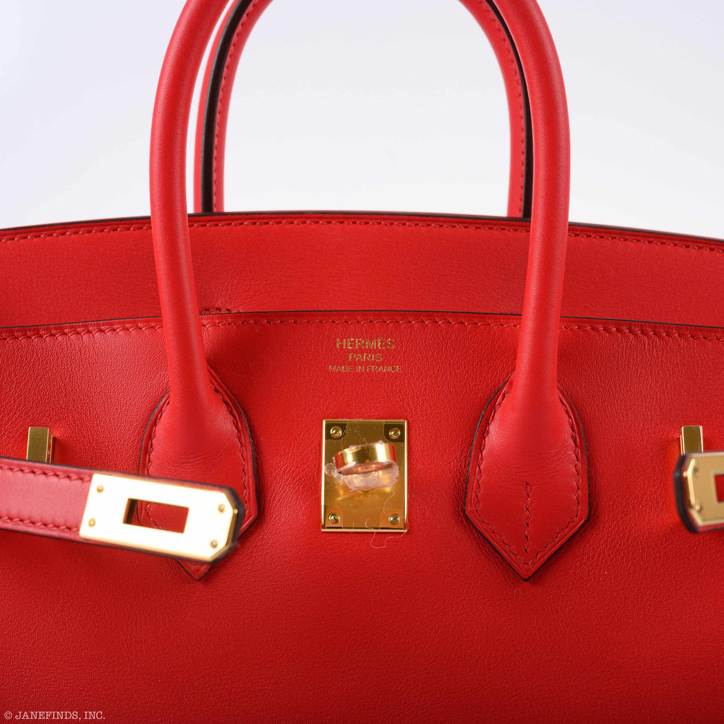 HermÃƒÆ’Ã‚Â¨s Birkin 25 Rouge de Couer Swift leather Gold Hardware - 2019, D
