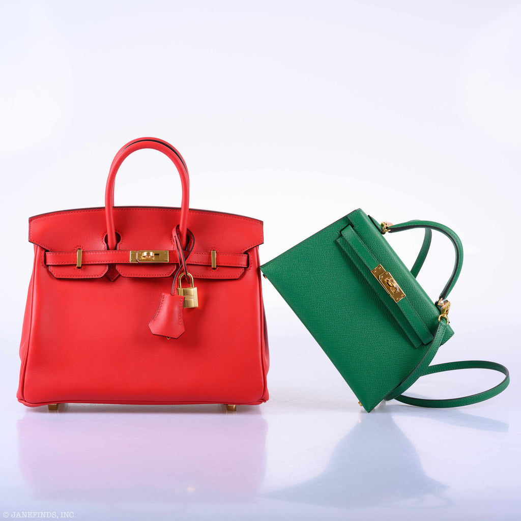 HermÃƒÆ’Ã‚Â¨s Birkin 25 Rouge de Couer Swift leather Gold Hardware - 2019, D