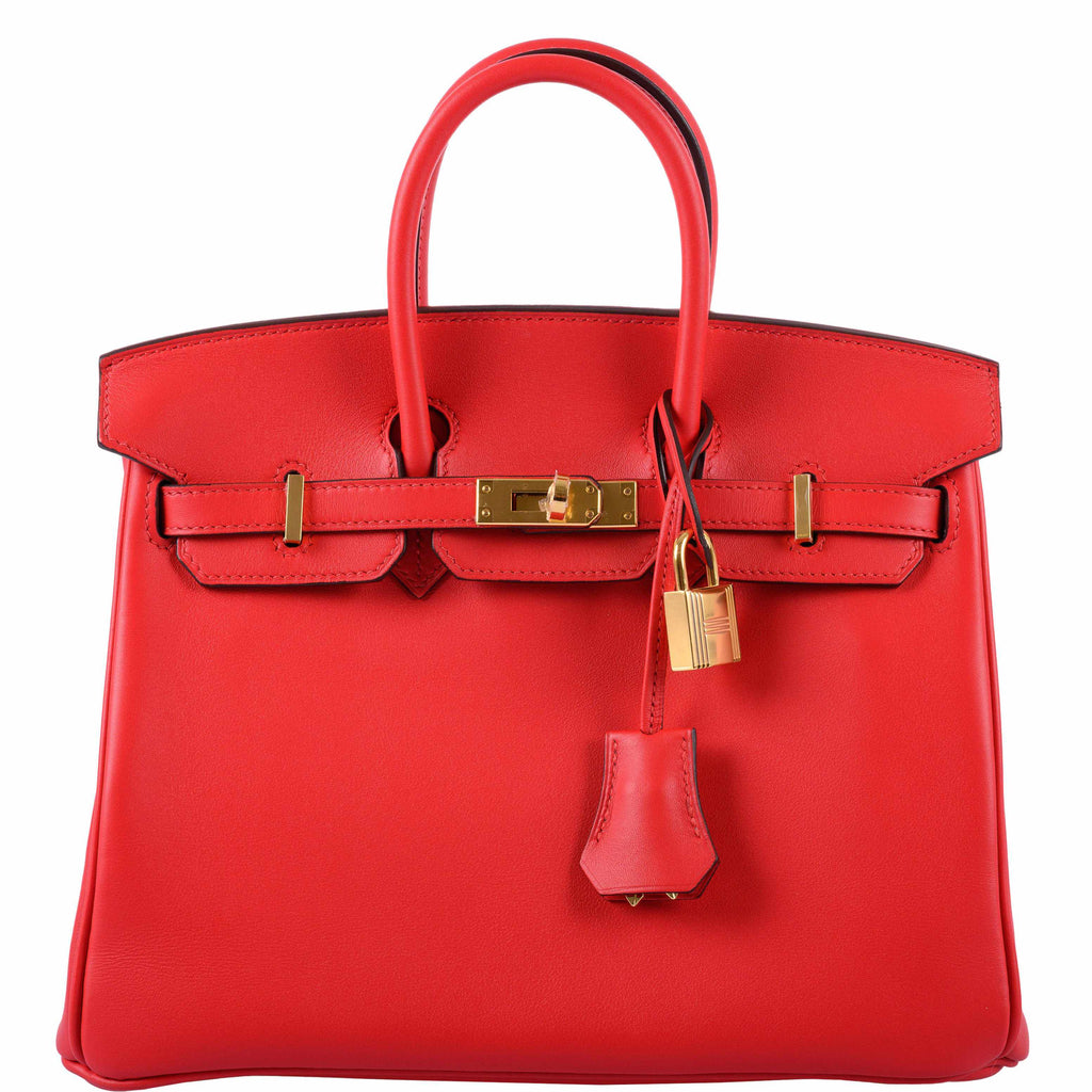 HermÃƒÆ’Ã‚Â¨s Birkin 25 Rouge de Couer Swift leather Gold Hardware - 2019, D