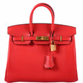 HermÃƒÆ’Ã‚Â¨s Birkin 25 Rouge de Couer Swift leather Gold Hardware - 2019, D