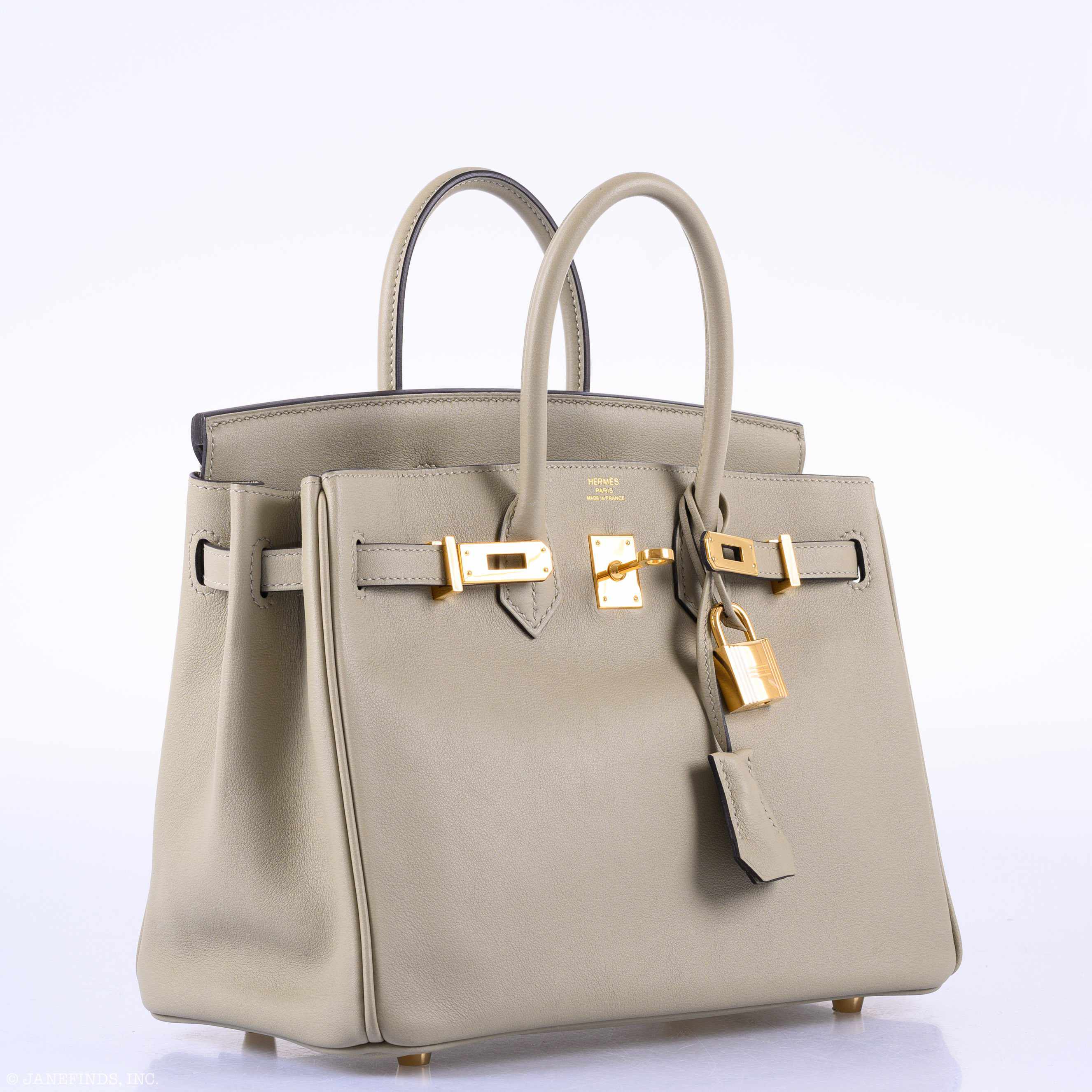HermÃƒÆ’Ã‚Â¨s Birkin 25 Sauge Swift Gold Hardware - 2016, X