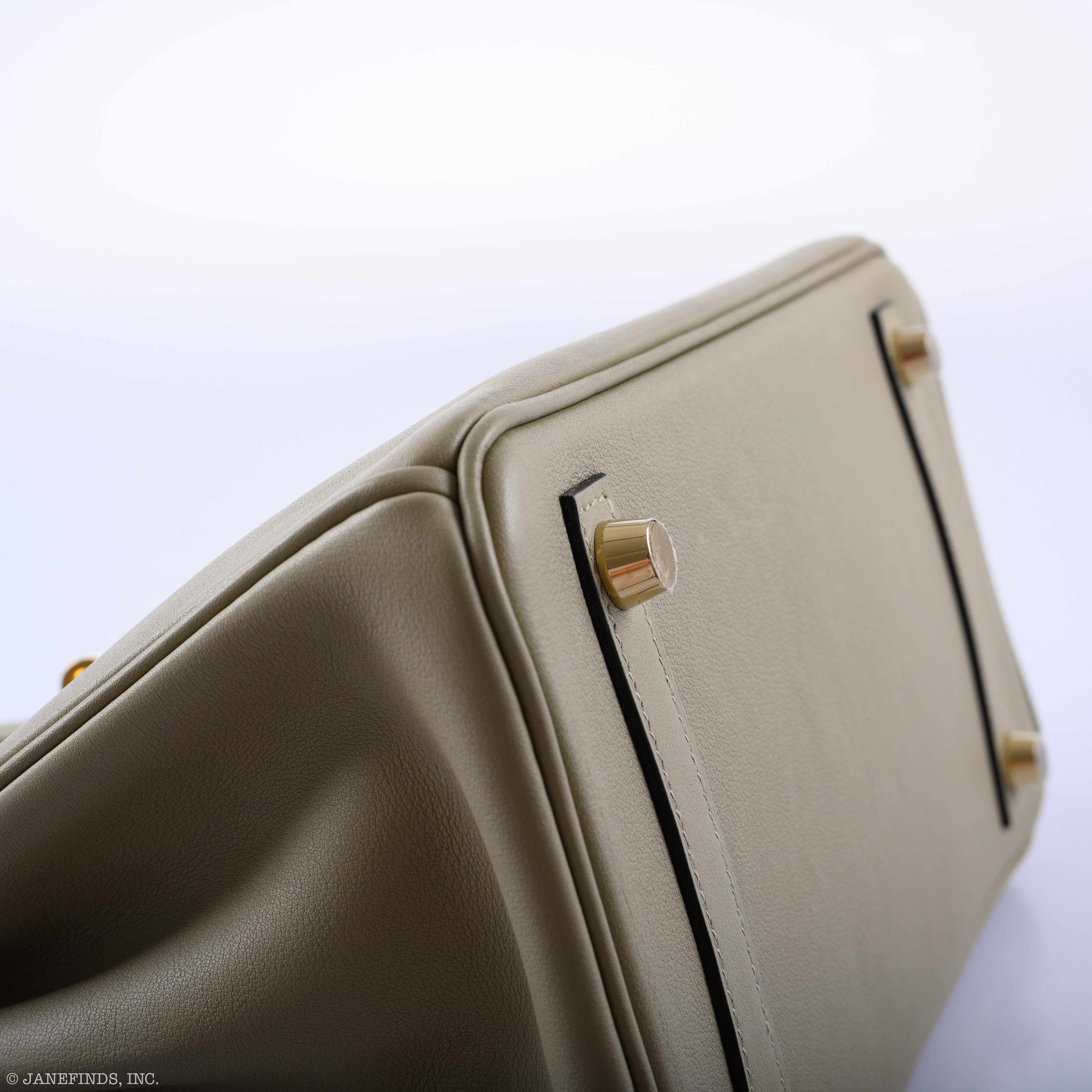 HermÃƒÆ’Ã‚Â¨s Birkin 25 Sauge Swift Gold Hardware - 2016, X