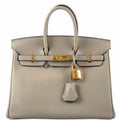 HermÃƒÆ’Ã‚Â¨s Birkin 25 Sauge Swift Gold Hardware - 2016, X