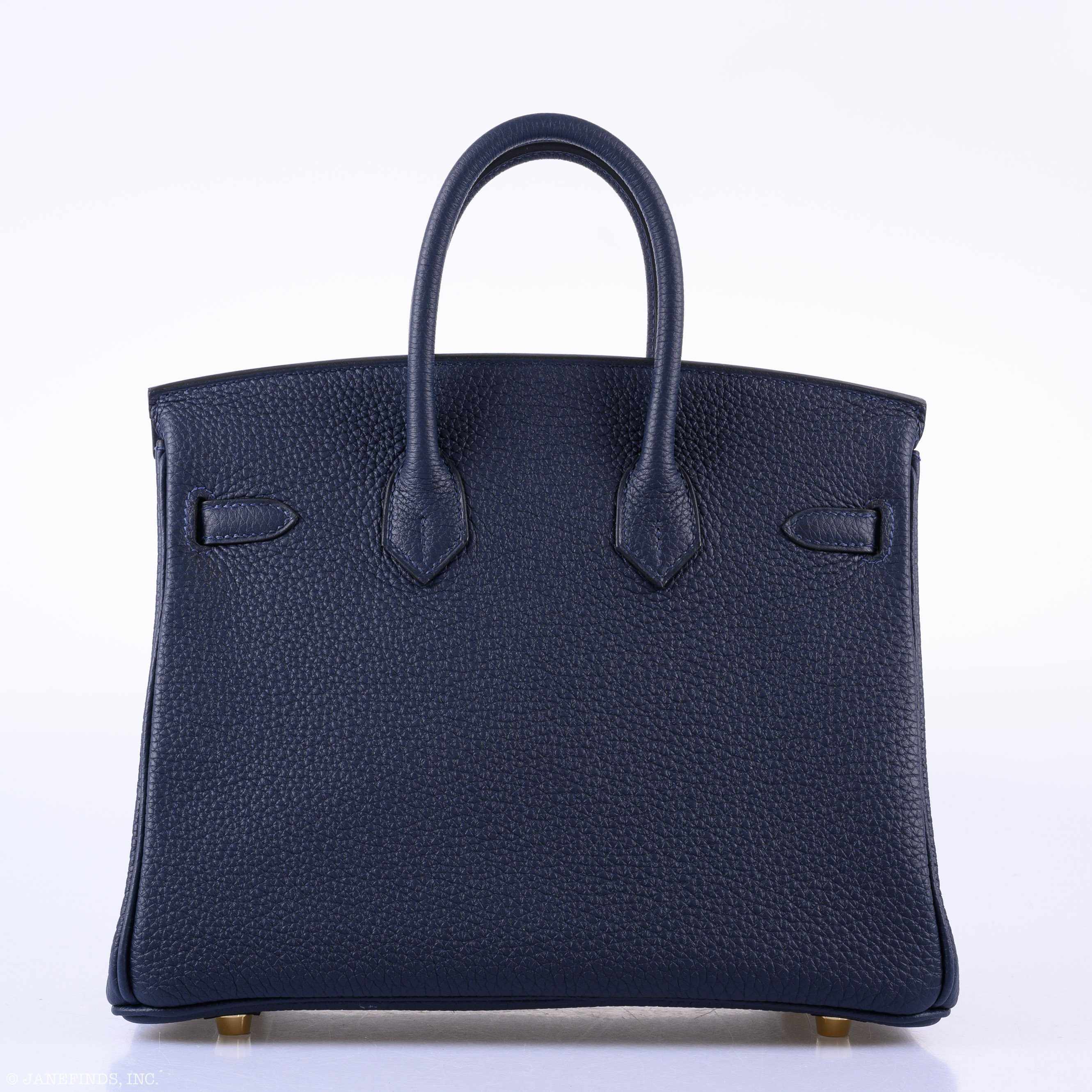 HermÃƒÆ’Ã‚Â¨s Birkin 25 Verso Blue Encre & Orange Togo Palladium Hardware - 2020, Y