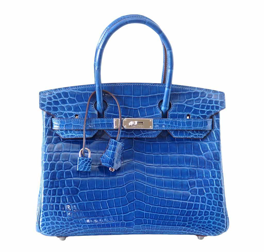 HermÃƒÆ’Ã‚Â¨s Birkin 30 Crocodile Mykonos Bag