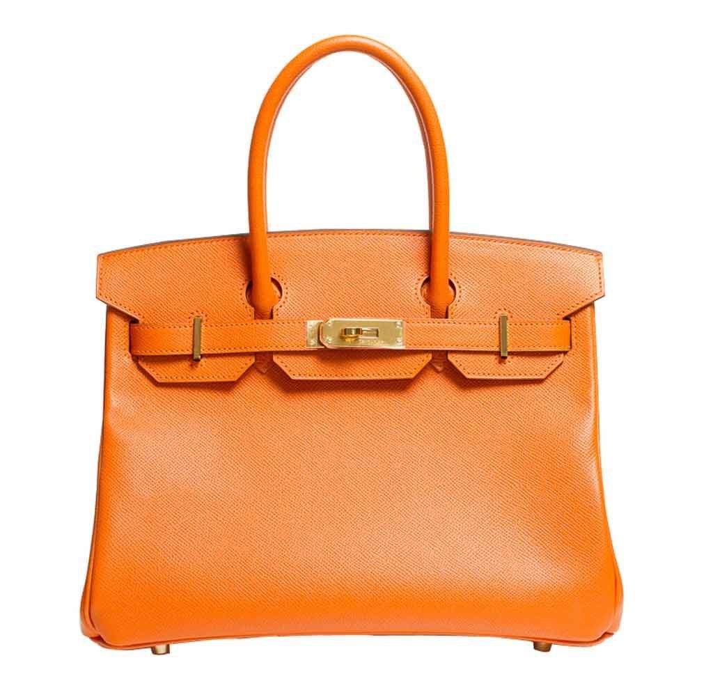HermÃƒÆ’Ã‚Â¨s Birkin 30 Bag Orange GHW